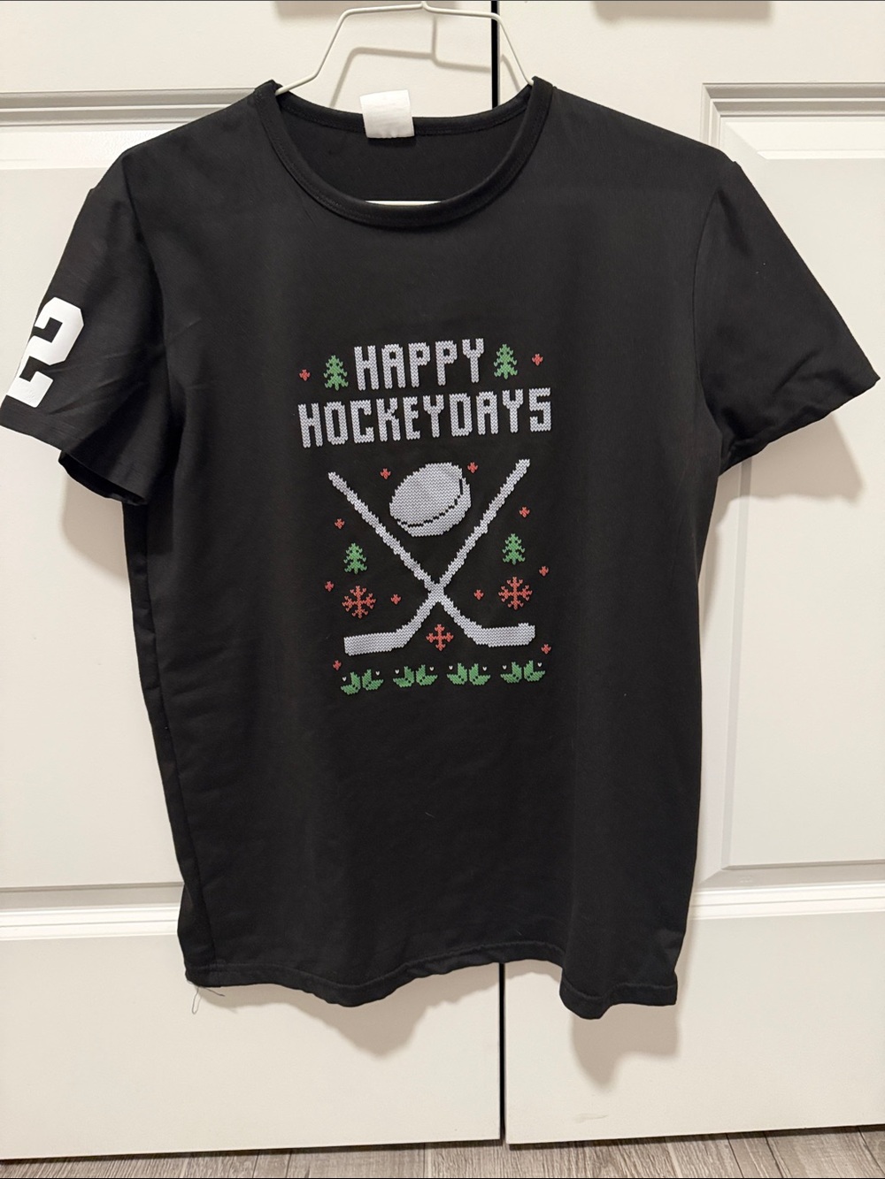 Happy Hockeydays Black Graphic Tee